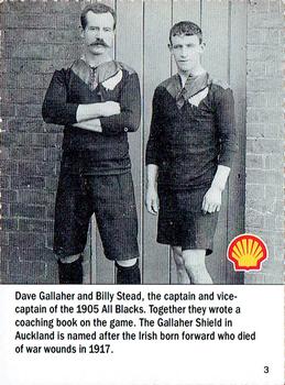1992 Shell Rugby Greats #3 Dave Gallaher / Billy Stead Front